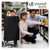 Chariot de courses 2 roues pliable 59L noir - vuunut.com