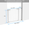 Barriere de Securite porte et escalier 88-96cm blanc pour animaux - vuunut.com