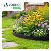 Bordure de jardin plastique flexible 10m avec piquets noir - vuunut.com