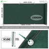 Brise vue occultant en HDPE 230g/m² 1.5x20m avec attaches de fixation vert - vuunut.com