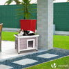 Maison pour Chat en bois avec toit bitumé autoportant et porte à lamelles PVC Gris - vuunut.com