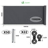 Brise vue occultant en HDPE 150g/m² 1x10m avec attaches de fixation anthracite - vuunut.com