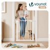 Barriere de securite a pression sans percage Largeur 75-82cm Metal blanc - vuunut.com
