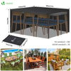 Housse salon de jardin bache de protection 420D 180x120x73cm noire - vuunut.com
