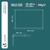 Bâche de Protection en Polyéthylène resistant et impermeable 240g/m² blanche 4x6m - vuunut.com