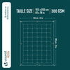 Couette temperee doux avec rembourrage polyester 300gsm 155x200cm blanc - vuunut.com