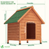 Niche pour Chien Extérieure en Bois 72x65x83cm - vuunut.com