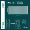 Brise vue occultant en HDPE 90g/m² 1x20m avec attaches de fixation anthracite - vuunut.com
