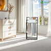 Porte serviettes sur pied autoportant 3 niveaux noir - vuunut.com