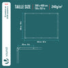 Bâche de Protection en Polyéthylène resistant et impermeable 240g/m² blanche 3x4m - vuunut.com