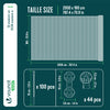 Brise vue occultant en HDPE 90g/m² 1.8x20m avec attaches de fixation anthracite - vuunut.com
