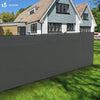 Brise vue occultant en HDPE 150g/m² 1x20m avec attaches de fixation gris - vuunut.com