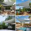 Voile d'ombrage Triangle en Polyester Imperméable avec Kit de Montage 3x3x3m Gris - vuunut.com