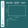 Bâche de Protection en Polyéthylène resistant et impermeable 240g/m² blanche 3x5m - vuunut.com