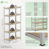 Lot de 2 etageres de rangement renforcees charge extra lourde 5 niveaux 180x90x40cm - vuunut.com
