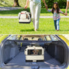 Sac transport pliable chien chat caisse cage portable 50x35x36cm beige - vuunut.com