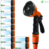 Tuyau d’Arrosage Extensible 15m avec Accessoires orange - vuunut.com