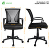 Fauteuil de Bureau Ergonomique pivotant avec dossier toile respirant Noir - vuunut.com