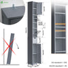 Meuble rangement salle de bain Haut colonne 180x20x20cm MDF gris - vuunut.com