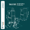 Chariot de courses pliable avec siege Jaune - vuunut.com