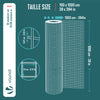 Grillage a maille soude en acier galvanise 13mm fil 0.7mm 1x10m metal - vuunut.com