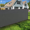 Brise vue occultant en HDPE 230g/m² 1.5x20m avec attaches de fixation gris - vuunut.com
