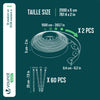 Bordure de jardin plastique flexible 20m avec piquets vert - vuunut.com