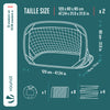 Lot de 2 buts de football pliable pop up 120x80x80cm noir - vuunut.com