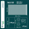 Brise vue occultant en HDPE 90g/m² 1.5x20m avec attaches de fixation anthracite - vuunut.com