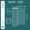 Grillage a maille soude en acier gaine PVC 13mm fil 0.8mm 0.5x10m vert - vuunut.com