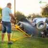 Leve tracteur Tondeuse Supporte 400 kg max Jaune - vuunut.com