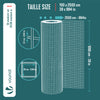 Grillage a maille soude en acier galvanise 25mm fil 1 mm 1x25m metal - vuunut.com