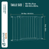 Barriere de securite a pression sans percage Largeur 103-110cm Metal blanc - vuunut.com