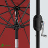 Parasol inclinable 2.70 x 2.40m avec housse de protection rouge - vuunut.com