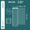Grillage a maille soude en acier gaine PVC 25mm fil 1mm 0.5x10m gris - vuunut.com