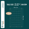 Couette 4 saisons doux 3 en 1 avec rembourrage polyester 500gsm 135x200cm blanc - vuunut.com