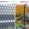Brise vue occultant PVC 450g/m2 19cm x 140m Gris clair - vuunut.com