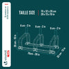 Ratelier range velo acier mural et sol 3 vélos Noir - vuunut.com