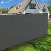 Brise vue occultant en HDPE 230g/m² 1.8x20m avec attaches de fixation gris - vuunut.com