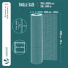 Grillage a maille soude en acier gaine PVC 25mm fil 1mm 1x10m gris - vuunut.com