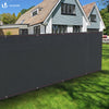 Brise vue occultant en HDPE 230g/m² 1.5x20m avec attaches de fixation anthracite - vuunut.com