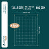 Couette 4 saisons doux 3 en 1 avec rembourrage polyester 500gsm 155x200cm blanc - vuunut.com
