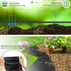 Toile de paillage contre les mauvaises herbes 50Mx2M avec 100 piquets Anti-UV 100g/m2 - vuunut.com