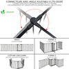 Barriere de securite Grande Version 3.6M 6 Panneaux noire - vuunut.com