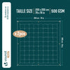 Couette 4 saisons doux 3 en 1 avec rembourrage polyester 500gsm 200x200cm blanc - vuunut.com