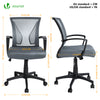 Fauteuil de Bureau Ergonomique pivotant avec dossier toile respirant Gris - vuunut.com
