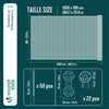 Brise vue occultant en HDPE 90g/m² 1.8x10m avec attaches de fixation anthracite - vuunut.com
