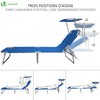 Transat pare soleil Lot de 2 pcs bleu - vuunut.com