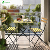 Ensemble bistro extérieur 1 table 2 chaises bois - vuunut.com