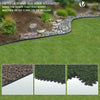 Bordure de jardin PVC flexible 20m avec piquets anthracite - vuunut.com